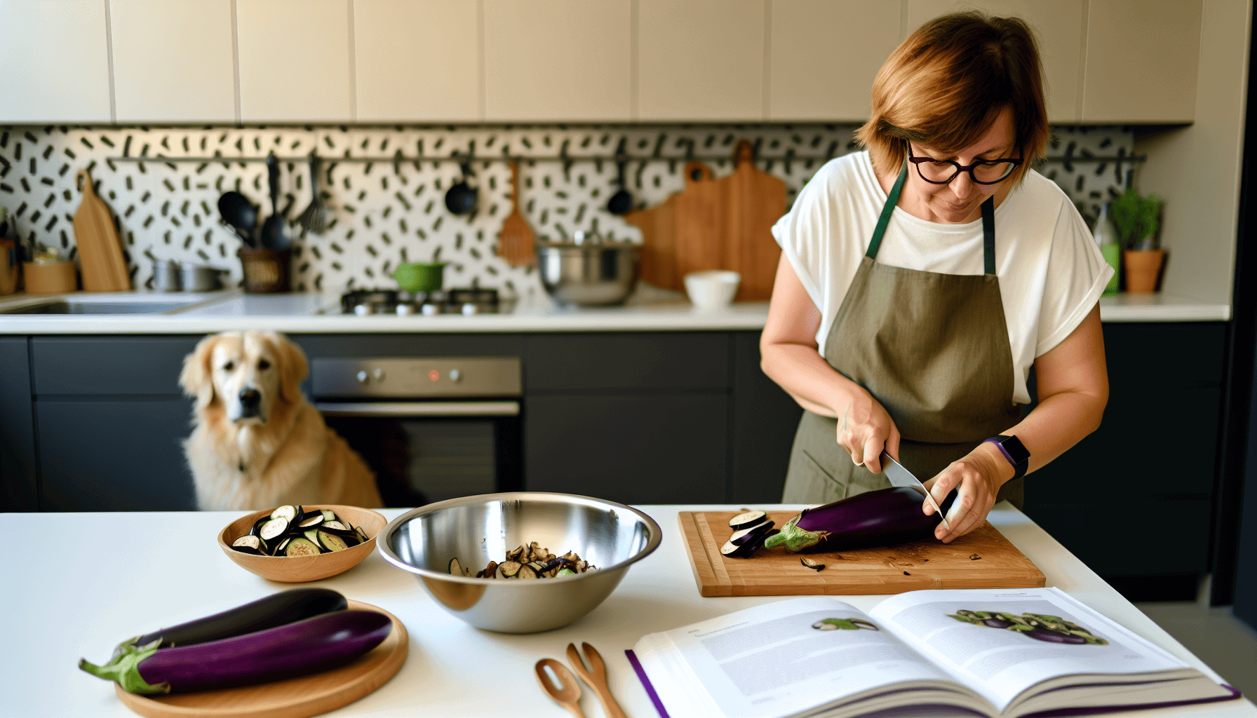 Dog-friendly eggplant recipe