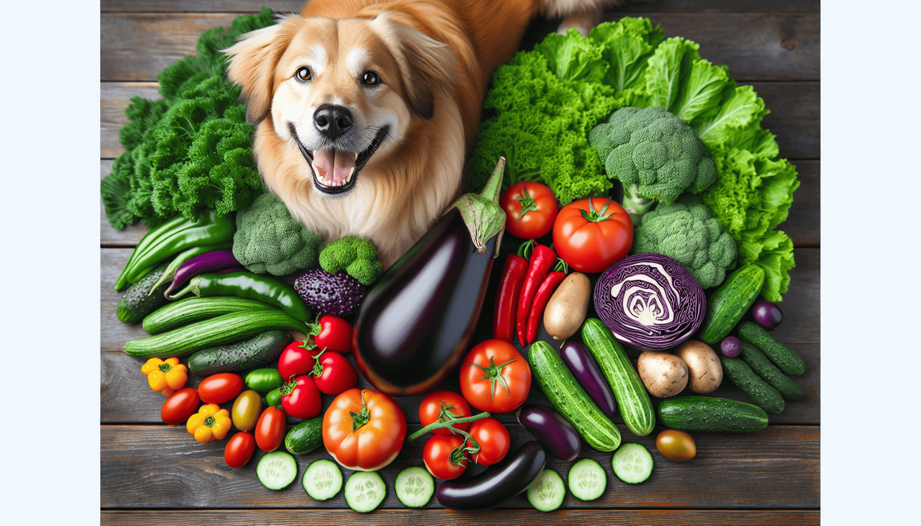 Mix of dog-friendly vegetables